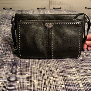 Brighton black studded crossbody